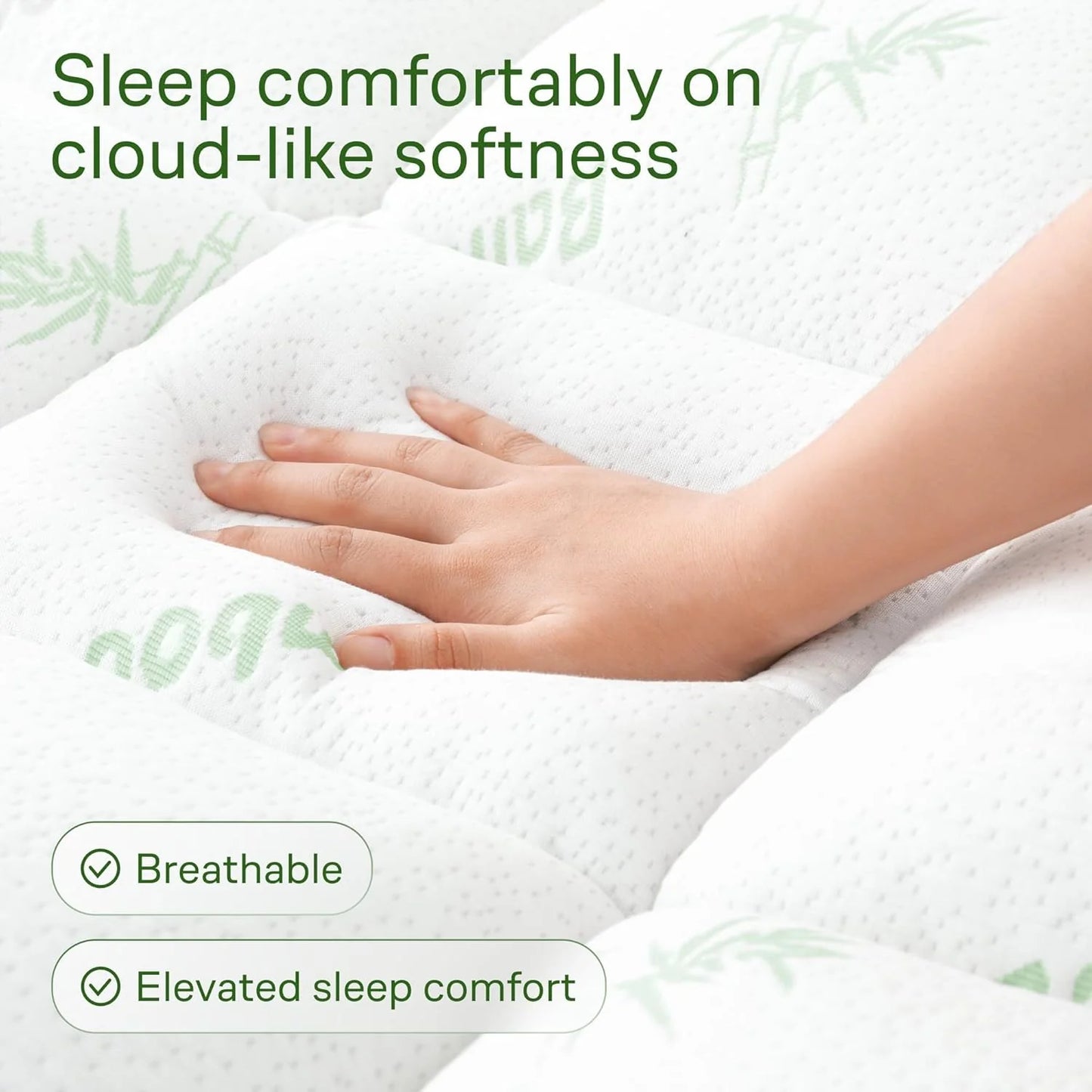 OrthoBed™ Bamboo Mattress Topper