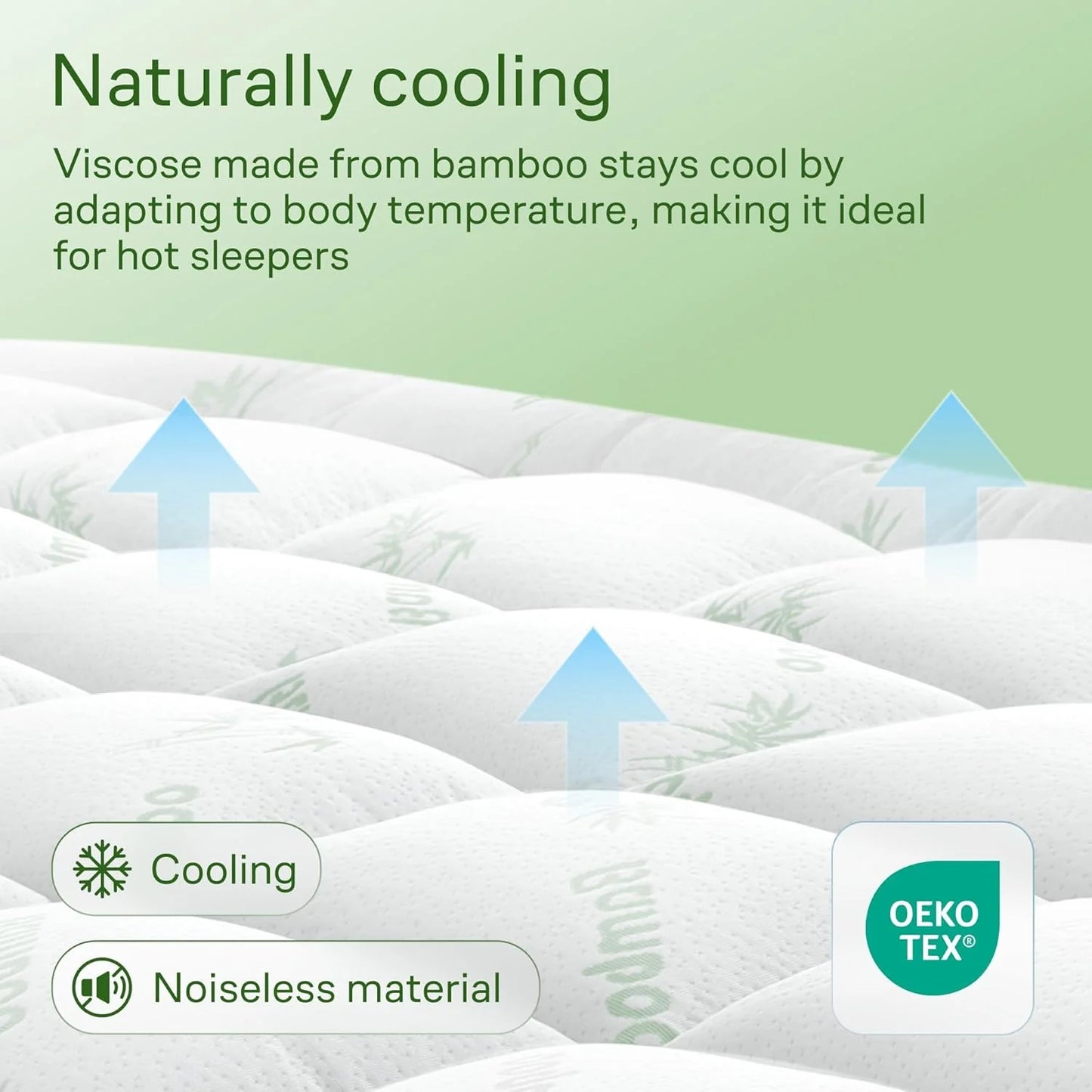 OrthoBed™ Bamboo Mattress Topper